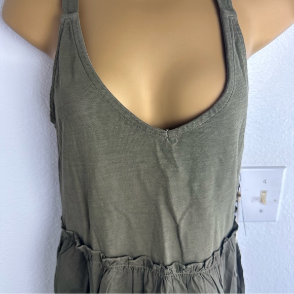 Nation Green Seaweed 100%Cotton Hannah Tiered Sleeveless Ruffle Sundress NWT XS - Picture 6 of 15